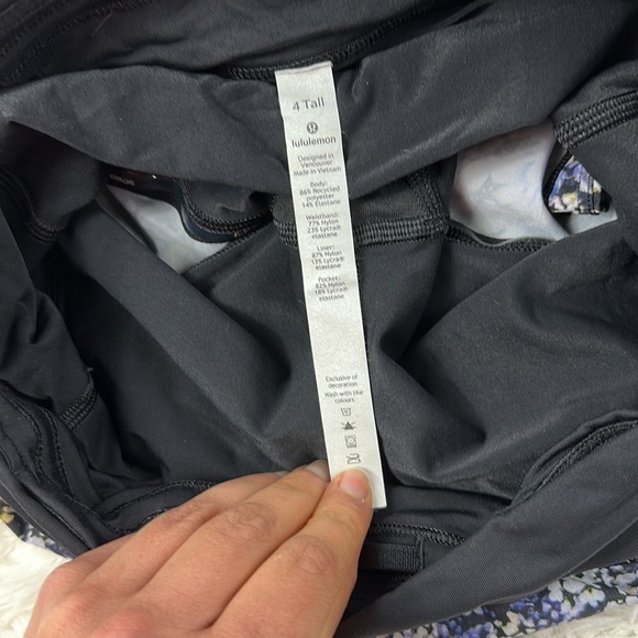 Lululemon Pace Rival Skirt *No Panels 13" Floral Metropolis Multi / Bl - Picture 7 of 9